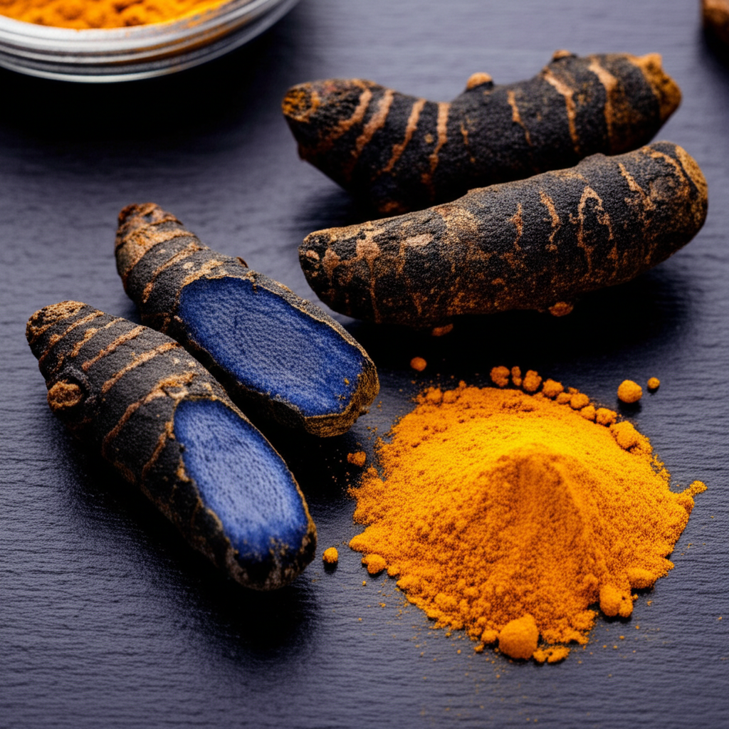 Rare Black Turmeric Powder (Curcuma caesia) - premium Himalayan herb with powerful antioxidant properties